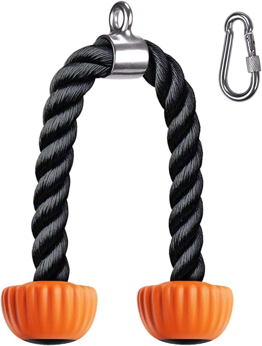 SELEWARE Gym Cable Attachments Set - LAT Pulldown Accessories Weight Training Pulley System for Home Gym, Arm, Biceps Curl, Tricep Workouts Muscle Building