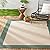 Nicole Miller New York Patio Country Landry Traditional Border Indoor/Outdoor Area Rug, Beige/Green, 5'2"x7'2"