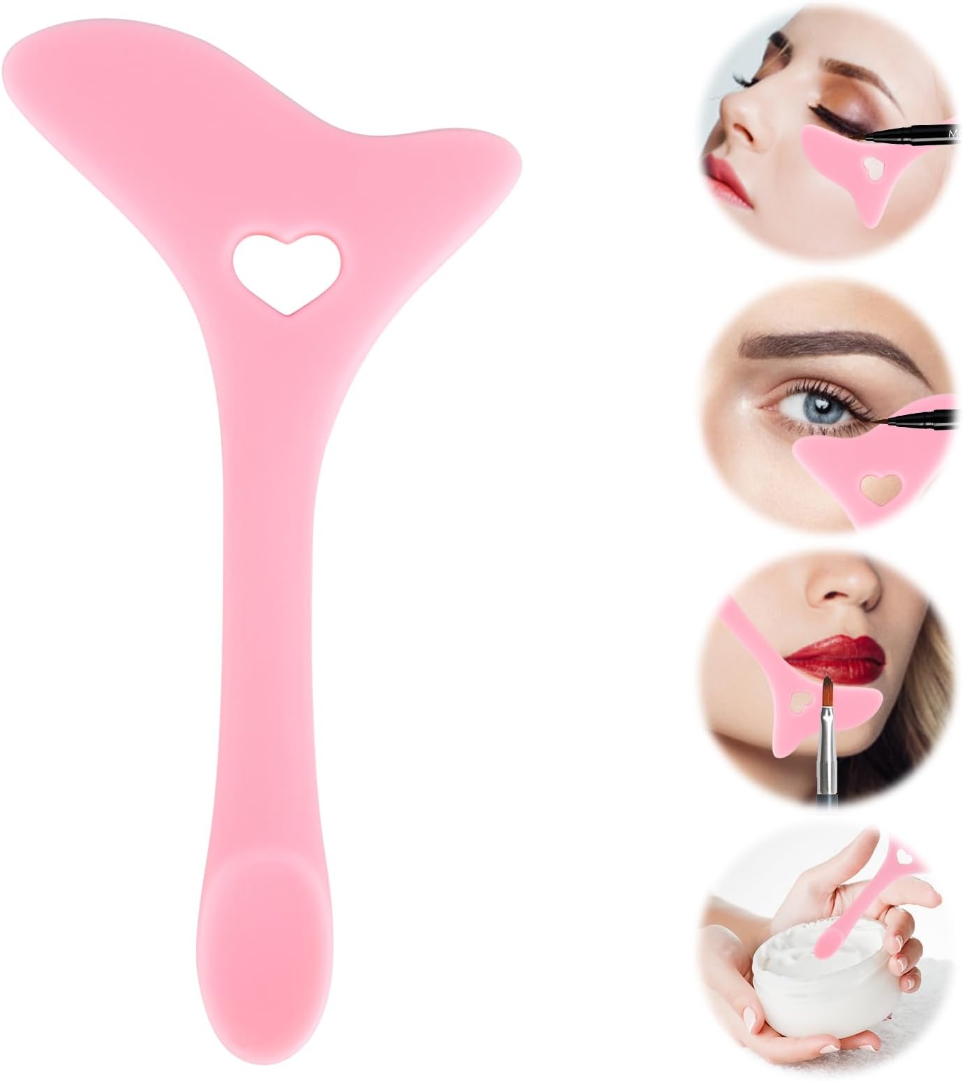 Eyeliner Stencils Wing Tips Silicone Tool Winged Reusable Aid Lipstick Wearing Face Cream Eyelash Makeup Applicator