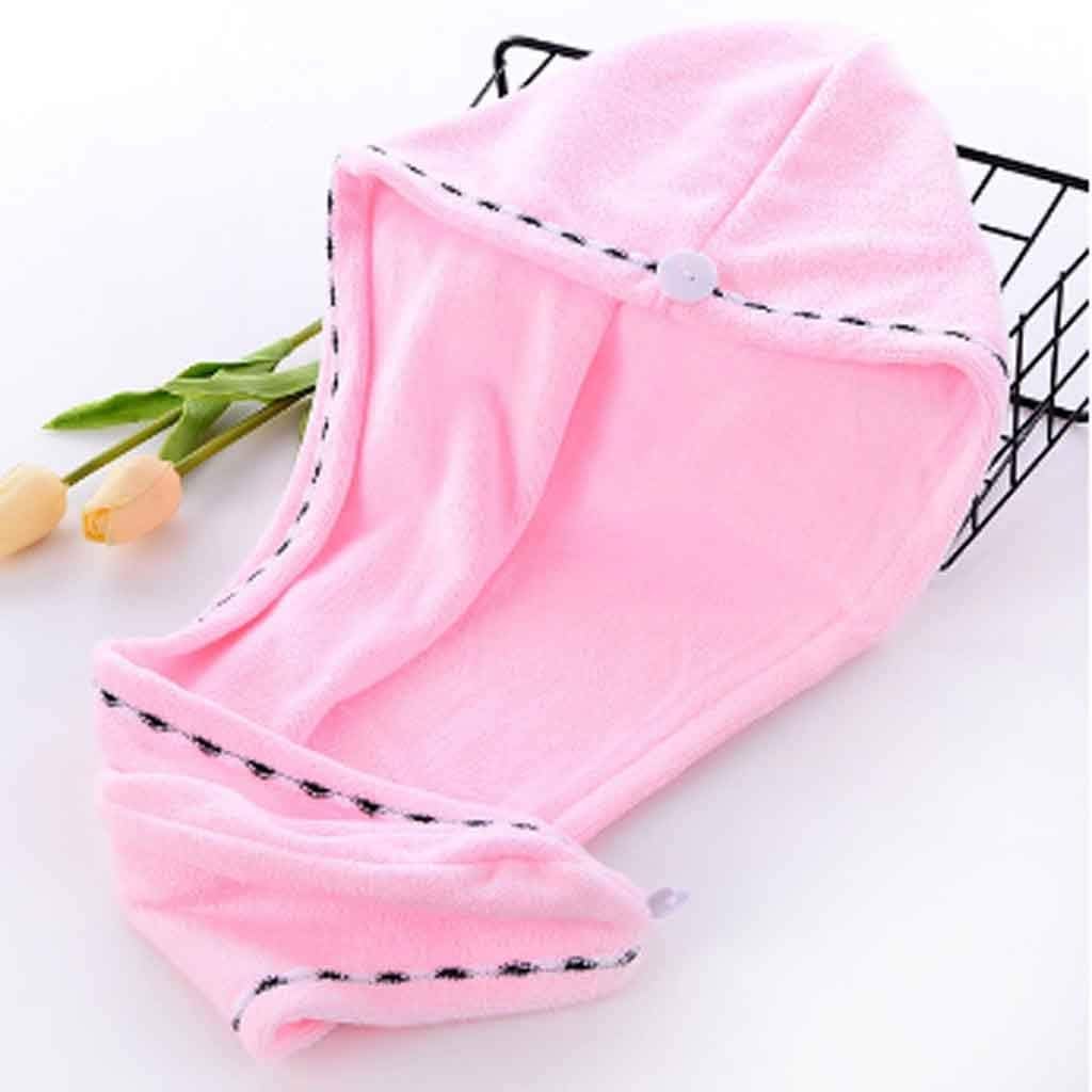 Microfiber Hair Towel Dry Hair Cap Absorbent Hair Towel Wrap Thicken Quick Dry Hair Hat Cap Turban Wrap Bathing Tools(Bronze)