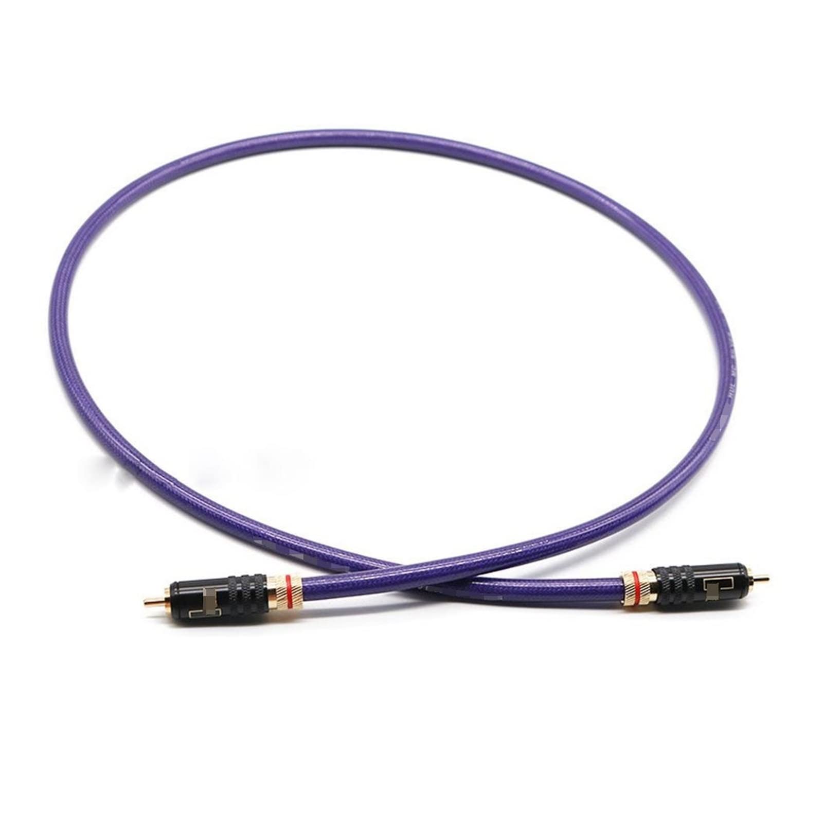 Cavo DAC coassiale digitale da 75 ohm Cavo amplificatore decoder autobloccante Cavo altoparlante audio TV stereo(1 Meters)