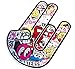 Shocker Hand Aufkleber - Kult Stickerbomb Tuning - Jdm Oem Motorsport Autotreffen Szene Fun Zeichen Finger Autosticker