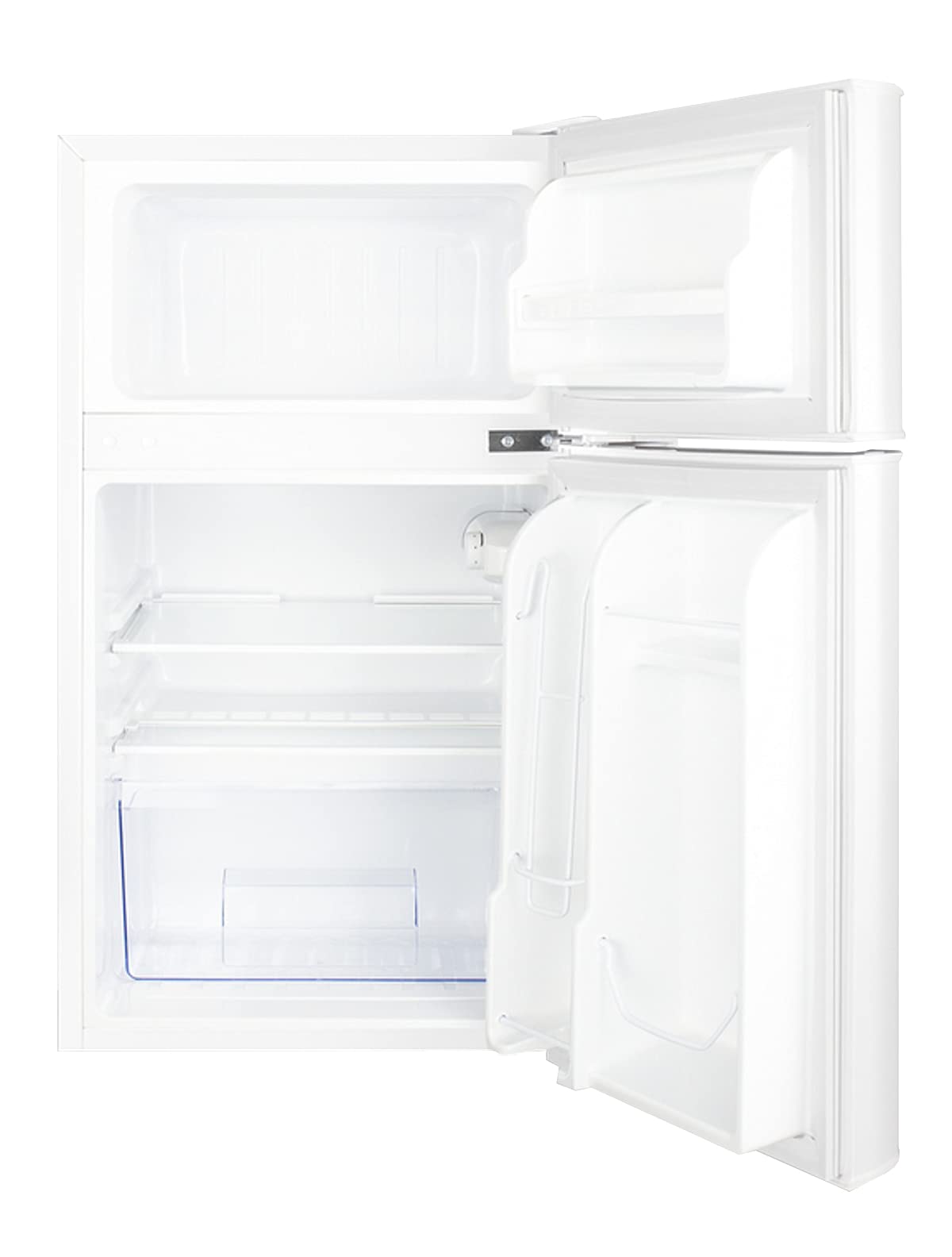 Summit Appliance Cp34w Energy Star Certified 19" Wide Counter Height 2-Door Refrigerator-Freezer In White With Cycle Defrost, Adjustable Thermostat, Interior Light on Fridge.com - View 3