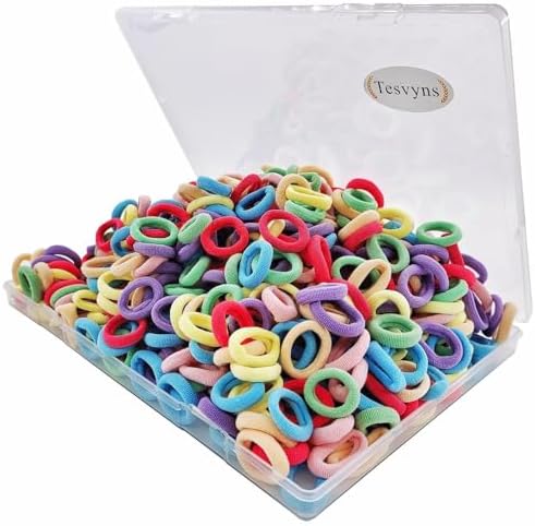 36 Elastici Per Capelli Bimba – Mango Jelly, Senza Metallo, Pastello, 3 Cm – Nuovi