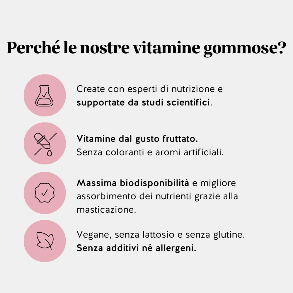 Vitamina B12 400µg Gummies - Daily Essentials – Metabolismo Energetico, Riduzione della Stanchezza – Difese Immunitarie – 60 Pezzi (2 mesi) – Vegan, Senza Zucchero – Bears with Benefits