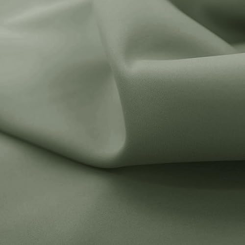 Miniatura 5 de PONY DANCE Cenefa de ventana verde salvia, cenefa de ventana para cocina, cortina con ojales para decoración del hogar, cenefa ajustable de globo,