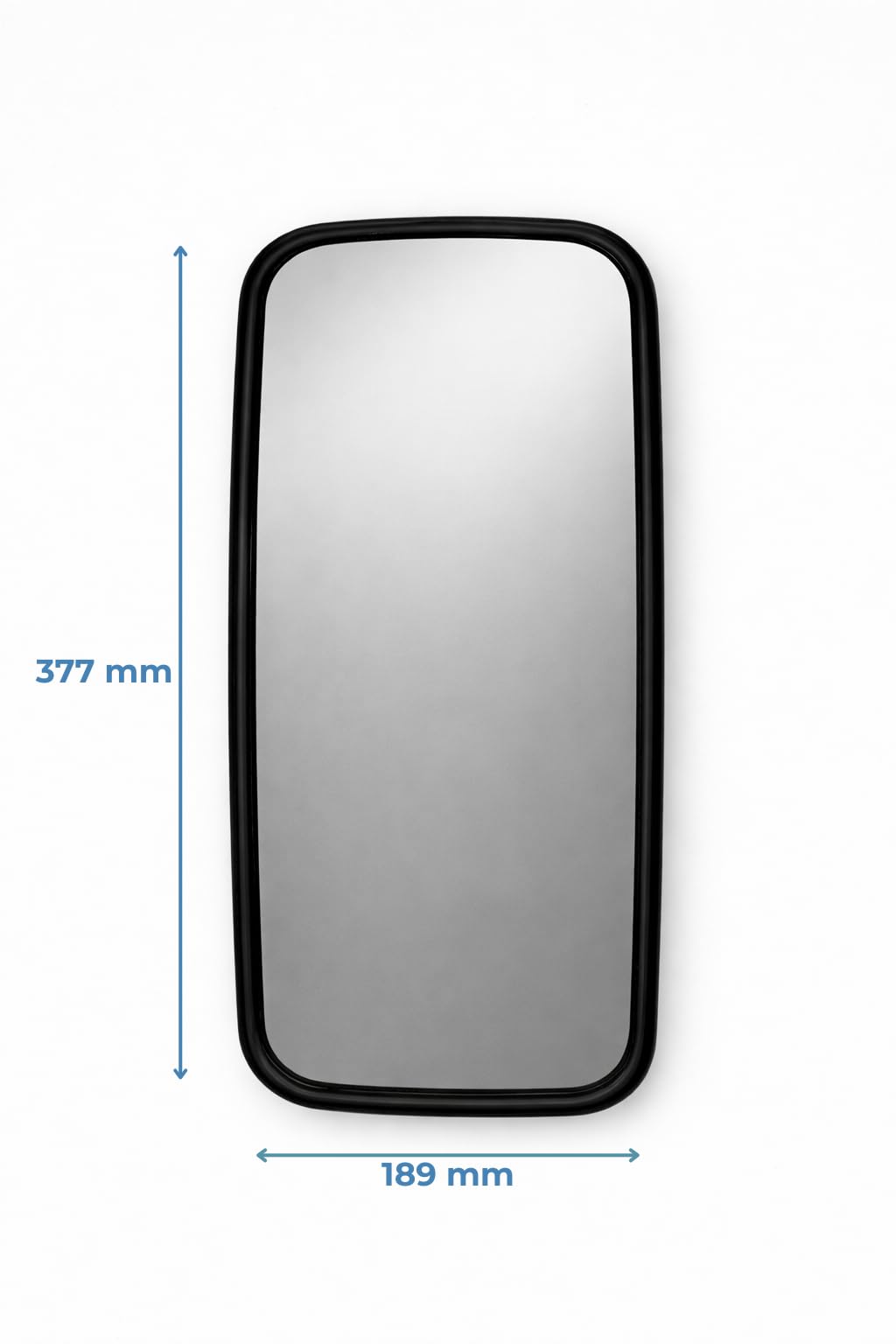 Lot de 2 rétroviseurs extérieurs SET 377x189 mm Ø15–24 mm avec support de rétroviseur 4285291M91 Ø17 mm pour tracteur Massey Ferguson – gauche/droite R1200