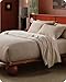 Bedsure Cotton Duvet Cover Queen - 100% Cotton Waffle Weave Khaki Duvet Cover Queen Size, GentleSoft™ and Breathable Tan Bedding Set for All Season, 3 Pieces, 90