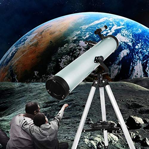 Telescopio Refractor YXCKG 76 mm para Principiantes con Trípode miniatura 4