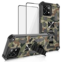 Lokyoo for Motorola G Stylus 5G 2023 Case + 2P Screen Protector, Army Green