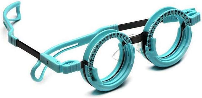 Optical Optic Trial Lens Frame - Optical Optic Trial Lens Frame - Trial Frames Optometry - Optometry Optician Eye Eyewear Eyeglasses Test Tool - Titanium Trial Frame Fixed PD(62mm), Blue