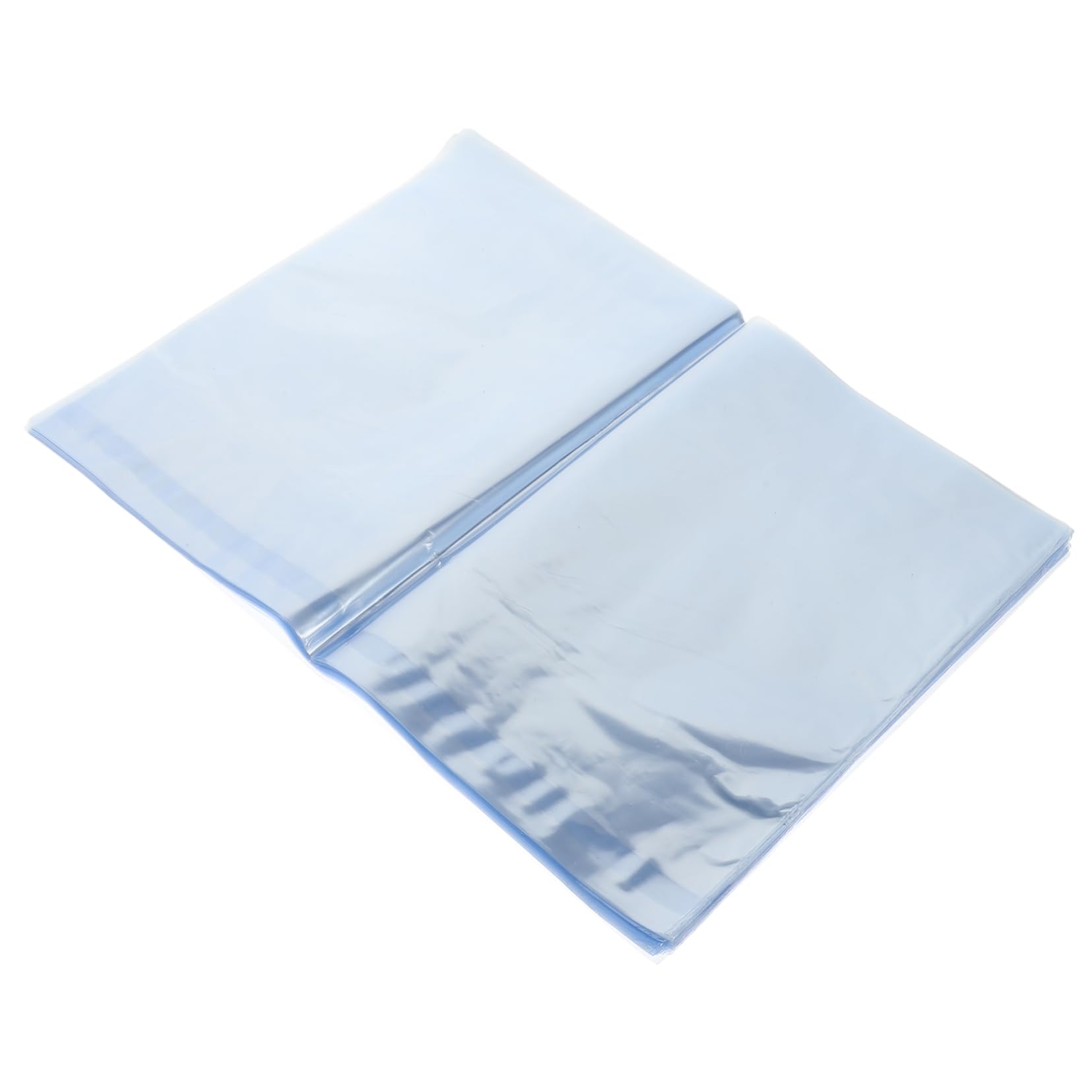 Cabilock 100pcs Clear Shrink Wrap Bags Heat Shrink Film for Packing Shoes Bottles Cosmetics and Crafts Practical Sealer Bags for Long and Easy Identification