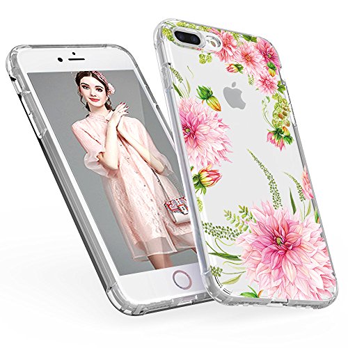 LUOLNH iPhone 7 Plus Case con Fiori, iPhone 8 Plus...