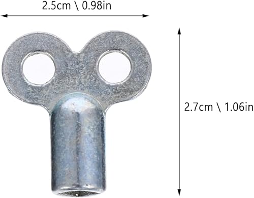 Miniatura 4 de DOITOOL 10 llaves de válvula de radiador de metal, llaves de radiador de enchufe cuadrado, llave de radiador, llave de purga de interruptor de grifo