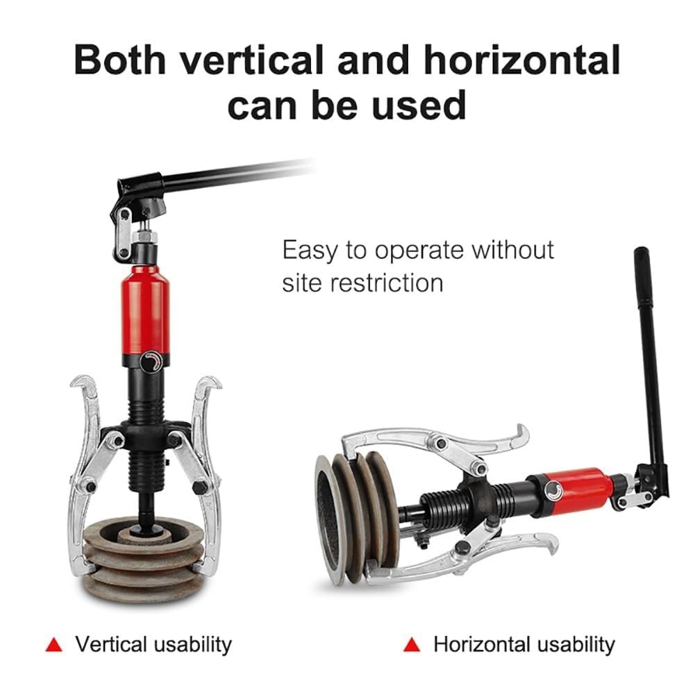 Hydrauliczny ściągacz kół zębatych, zestaw do naprawy łożysk kół, separator ściągaczy łożysk kół, wytrzymałe hydrauliczne narzędzie do ściągania, obracające się, bez wycieków oleju