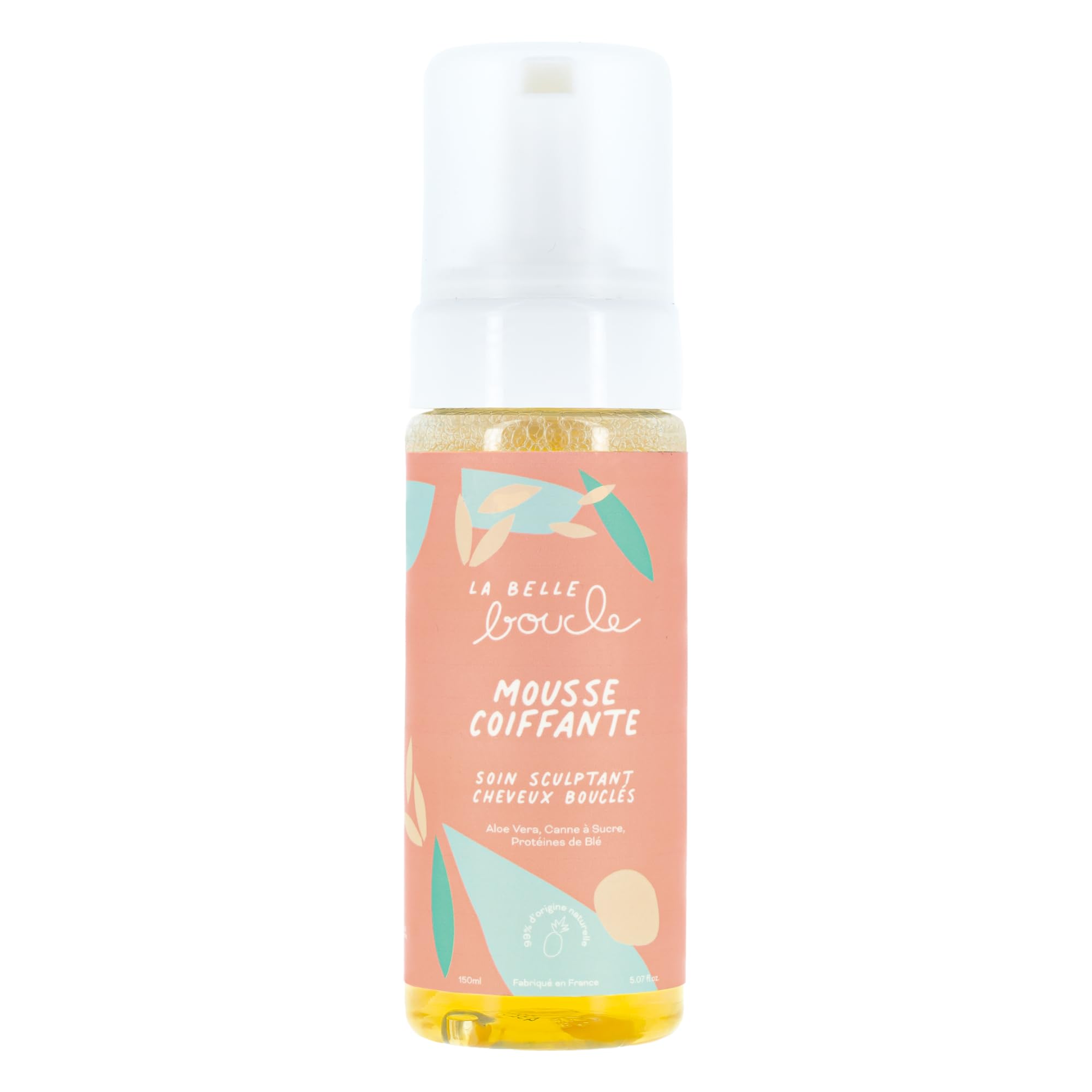 La Belle Boucle - Mousse Coiffante Cheveux Bouclés, Frisés & Crépus - Soin Sculptant 150ml - Définition, Volume & Anti-Frisottis Sans Effet Carton - Vegan, France