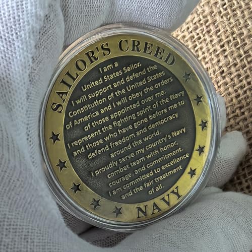 usa-navy core value sailor39s creed challenge coin single coin