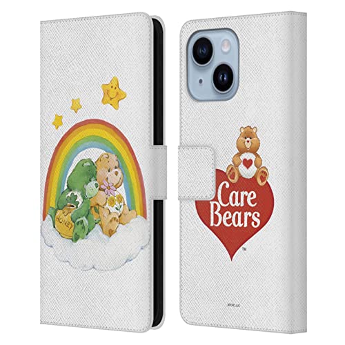 Étui Portefeuille en Cuir Care Bears Compatible avec Apple iPhone 14 Plus