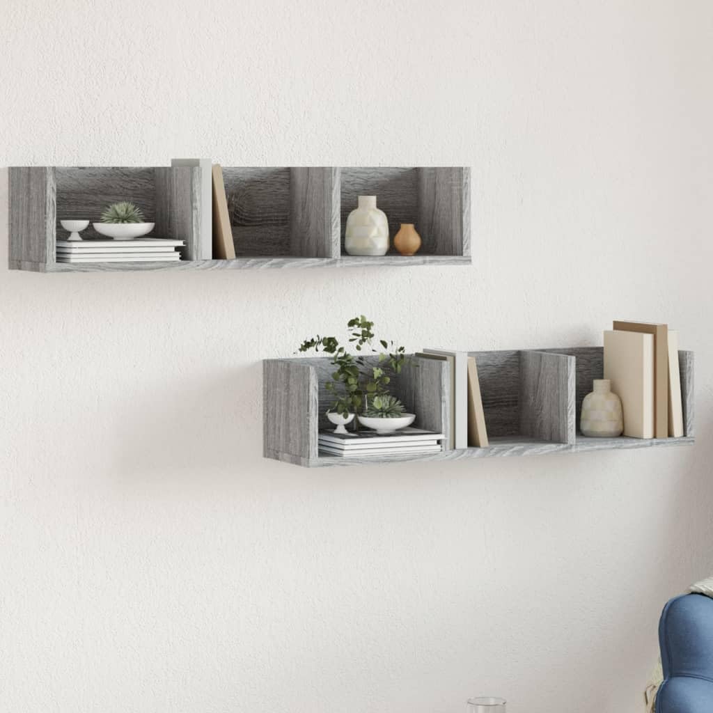 Armoire murale bois au design élégant avec grand espace de rangement stable