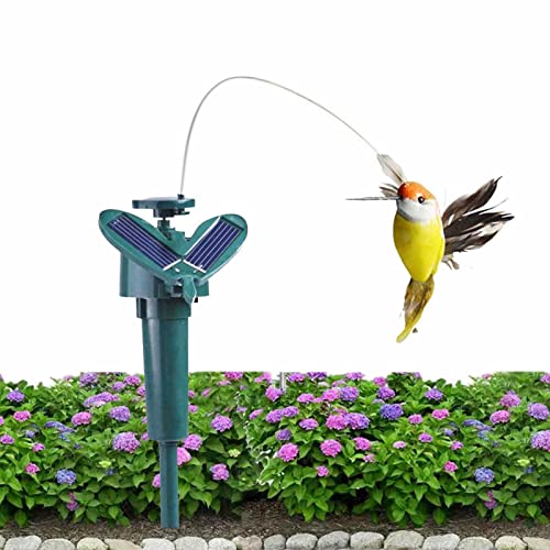 Colibri solaire – Colibri volant flottant | Jouet amusant à énergie solaire ou à piles pour jardin, cour, piquet
