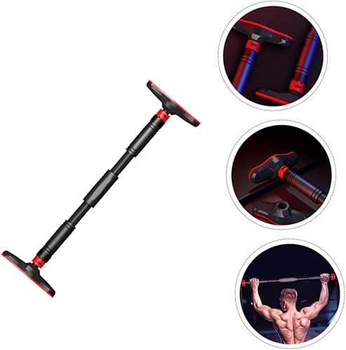 Miniatura 9 de Luxshiny Barra de dominadas para puerta, gimnasio en casa, entrenamiento de fuerza, equipo de fitness sin necesidad de perforación, capacidad de