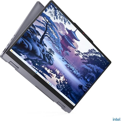 Image of Lenovo IdeaPad 5i 14 inch WUXGA 2-in-1 Touchscreen Laptop, Intel Core Ultra 5 225U, 8GB RAM, 1TB SSD, WiFi6, Backlit KB, Windows 11 Home, Luna Grey, w /2TB USB Drive, W /GaLiMu