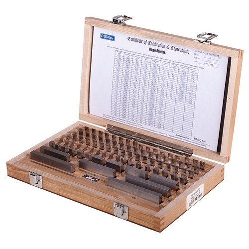 Fowler 53-671-050-0, 103 Piece Rectangular Steel Metric Gage Block Set