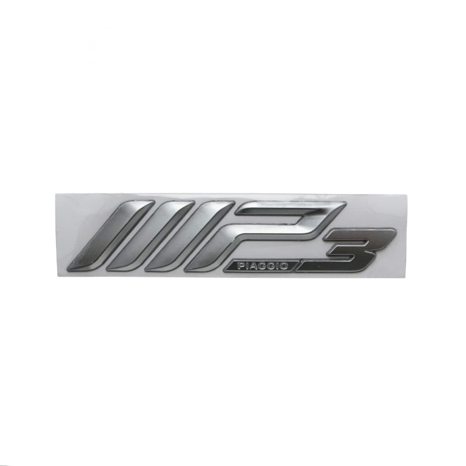 DECO-LOGO "MP3" ORIGINE PIAGGIO 300-500 MP3 BUSINESS 2014> CHROME -1B001460-