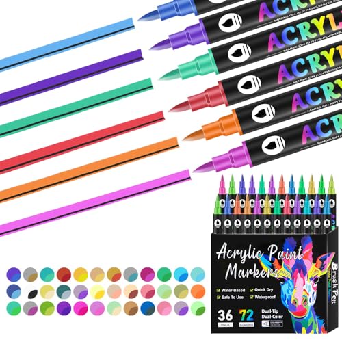 �f���A���`�b�v �A�N�����y�C���g�y���}�[�J�[ �u���V�`�b�v �A�N�����y�C���g�}�[�J�[ �A�N�����y�C���g�Z�b�g �t�@�C���`�b�v �؁A�K���X�A��A���A�L�����o�XDIY�p �J���[�}�[�J�[ ��l�p �q���p (36�� 72�F)