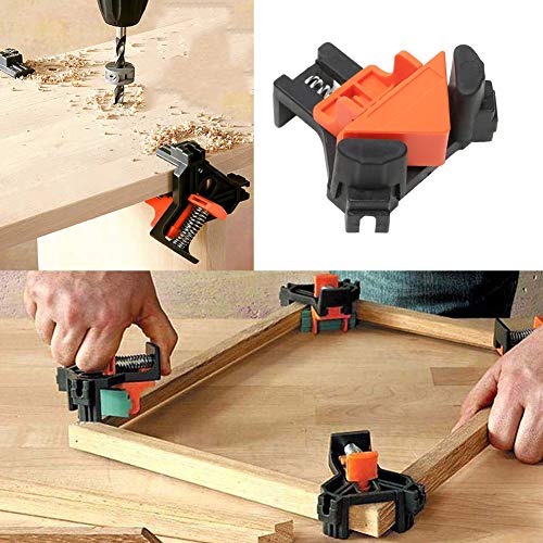 Woodworking 90 Degree Angle Corner Clamps, 8Pcs Abs Adjustable Swing Corner Clip Fixer Carpenter Right Angle Fixing Clamps Bar Clamps For Drilling, Making Cabinets, Photo Framing, Crafting Projects #TOP5