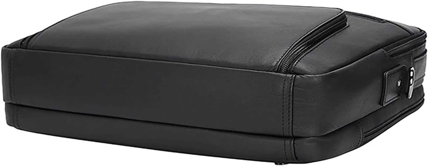 Leather Briefcase 15.6 Inches Laptop Crossbody Bag Large Satchel Messenger Computer Handbag bag