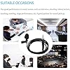 Bewinner Omnidirectional Lavalier Microphone Lightweight Concealed Design for TV Show Hosts Musicians Wireless Transmitter #3