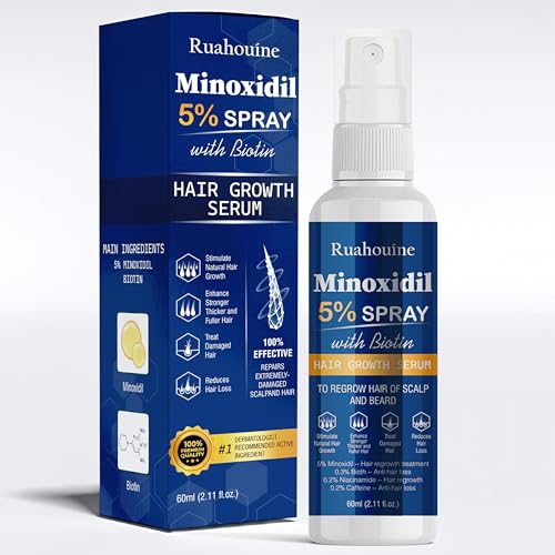 Ruahouine 5% Minoxidil Hair Growth Spray Serum