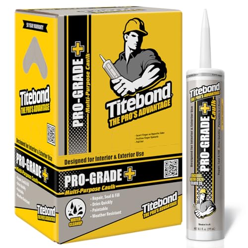 Titebond Pro-Grade Plus Caulk, Slate Gray 10.1 Oz (12 Pack) miniatura 1