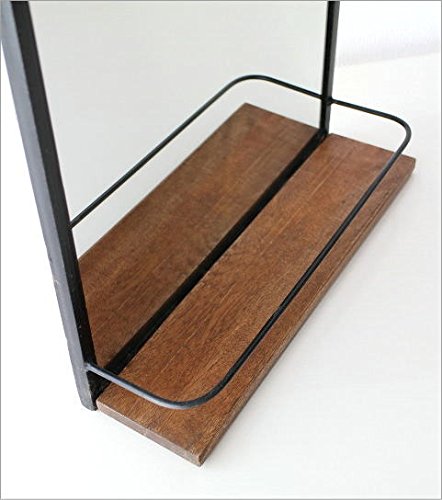 Amazon.co.jp: 鏡 壁掛け おしゃれ 木製 アイアン アンティーク 壁掛け