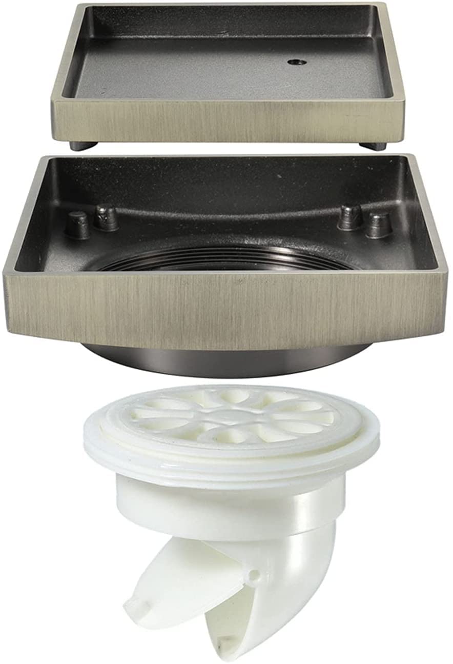 Drain de douche linéaire en laiton antique noir pour une finition haut de gamme