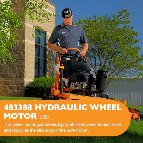Image of 483388 Hydraulic Wheel Motor Compatible with Scag SVR SVRII Stand-On Mower & Most V-Ride Lawn Mower Replace for Parker TE0230US250AAAJ, BME2-200-WS-T3-B