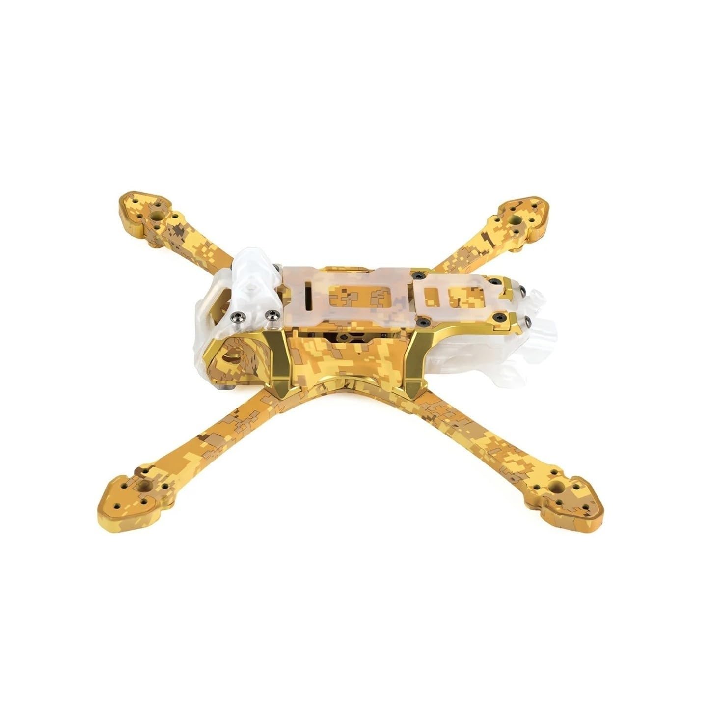 Kit telaio 5 X FPV Freestyle for drone da corsa da 5 pollici Quadcopter fai da te cinematografico FPV build(Back AL parts CamoY)