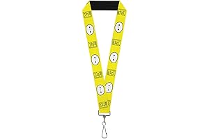 Buckle-Down Seatbelt Webbing Lanyard Baymax Hanko/face Yellow/Black/White