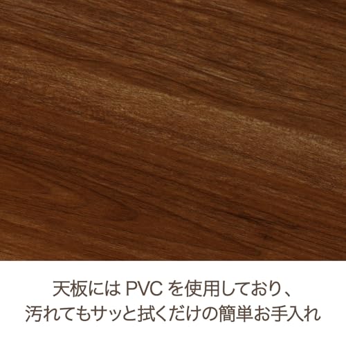 不二貿易 レンジ台 キッチンラック 幅51.5×41×高さ89.5cm ブラック ブラウン スライド棚 収納 レンジワゴン キャスター付き 15423 [5]