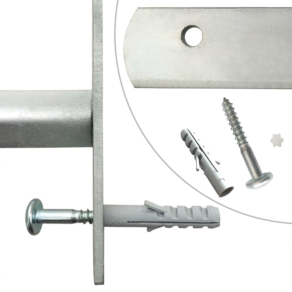 vidaXL Fenstergitter Verstellbar für Fenster 2 Stk. 700-1050 mm