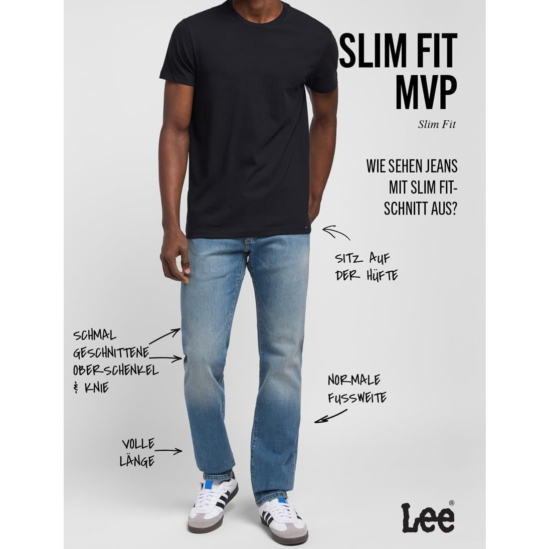 Lee Herren-Jeans Slim Fit MVP – Bild 4