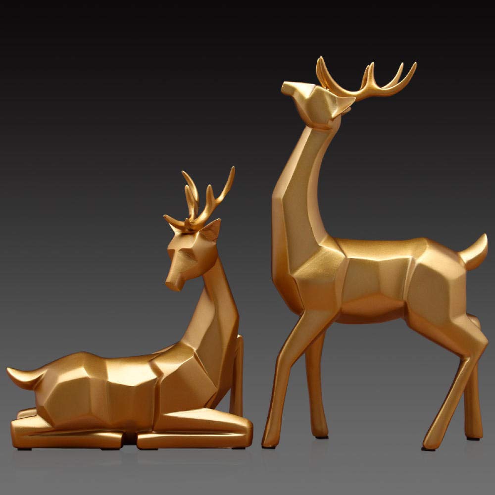 Statues et figurines de cerf en résine aux finitions artisanales haut de gamme