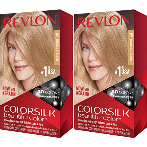 Revlon ColorSilk Hair Color 70 Medium Ash Blonde 1 Each (Pack of 2) - image 2