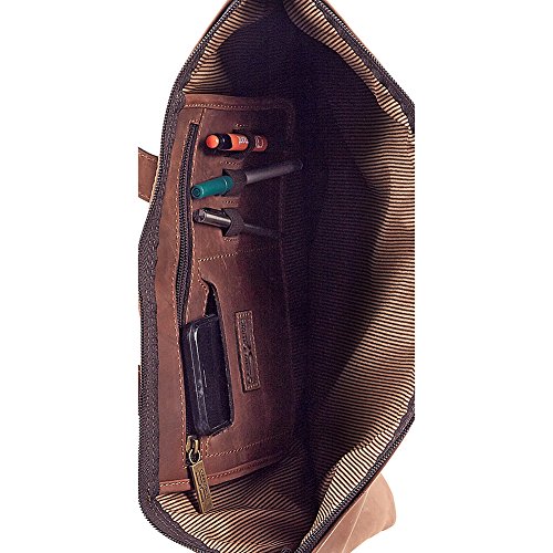 Claire Chase Folio with Handle, Rustic Brown, One Size2