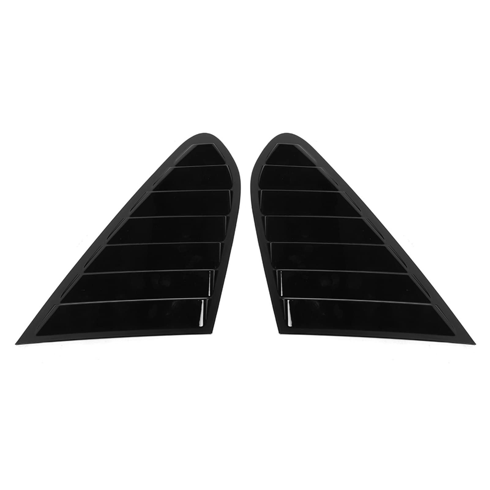 Finitura copertura finestrino laterale compatibile con 2008-2016, sostituzione ventilazione decorativa esterna stile feritoia in ABS nero brillante, set modanatura carrozzeria