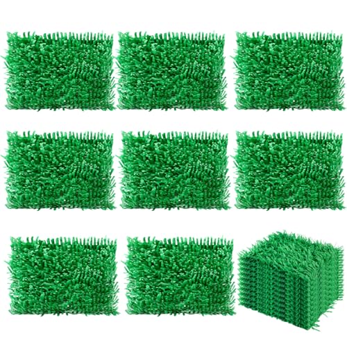 24 Pieces Artificial Grass Mats For Party &Amp; Wedding Decorations, Fake Grass Placemats For Pet Bed Liner, Golf, Patio, Baby Shower &Amp; Outdoor Events, 15 X 30 Inch