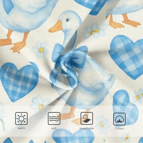 Joisal White Ducks Blue Ribbon Bows Girls Underwear Toddlers 2t Cotton Panties for Girl Cartoon Briefs Kids Undies3