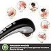 Snailax Cordless Handheld Back Massager - Rechargeable Percussion Massage with Heat, Deep Tissue Massager for Whole Body