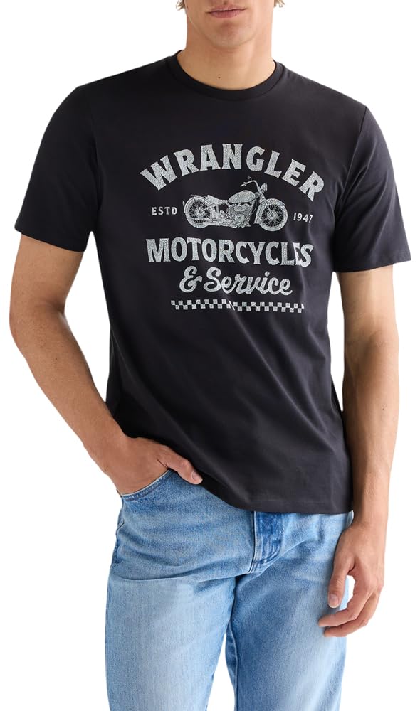 Wrangler, Men's Americana Tee T-Shirt Black